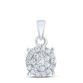 1/4CTW-DIA NK FASHION ROUND PENDANT